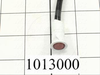 Neon Lamp, Red, 115VAC