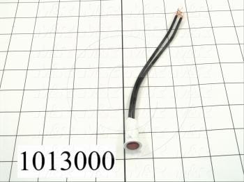 Neon Lamp, Red, 115VAC