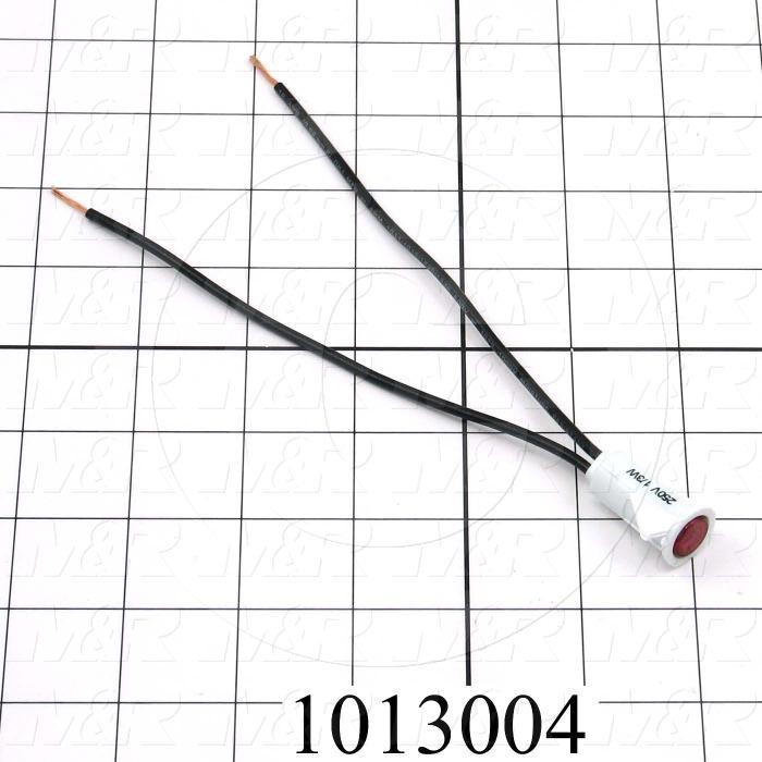 Neon Lamp, Red, 230VAC