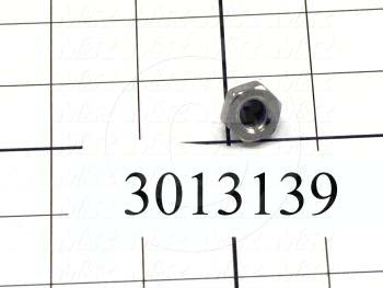 Nuts, Acorn Hex, 3/8-16 Thread Size, Right Hand, Steel, Nickel