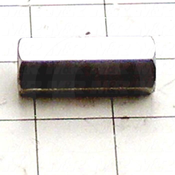 Nuts, Coupling, 1/2-20 Thread Size, Right Hand, 1.75" Thickness, Alloy Steel, Zinc