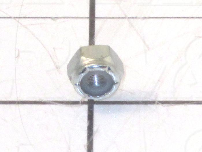 Nuts, Elastic Stop, 10-32 Thread Size, Right Hand, Steel, Zinc, With Nylon