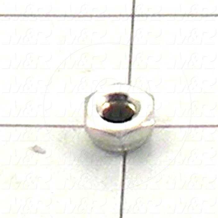 Nuts, Elastic Stop Jam, 1/4"-20 Thread Size, Right Hand, Steel, Zinc, With Nylon