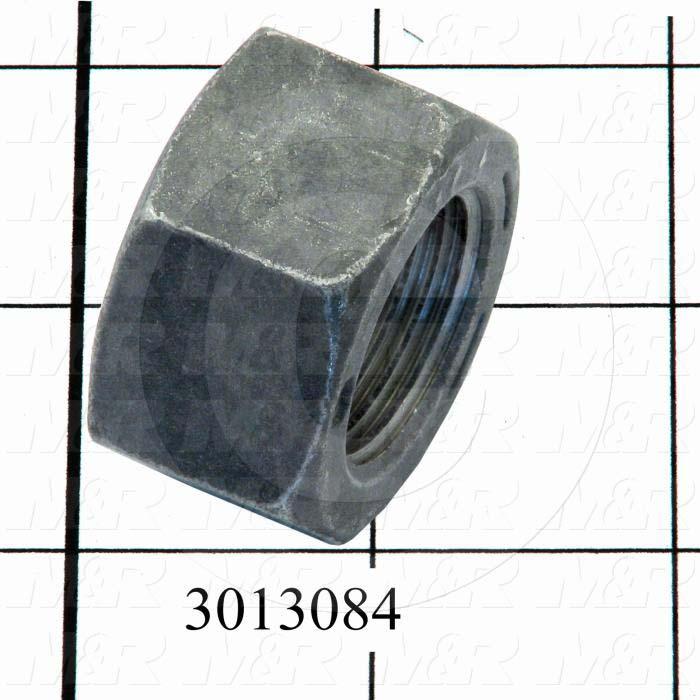 Nuts, Finish Hex, 1-12 Thread Size, Right Hand, Steel, Zinc