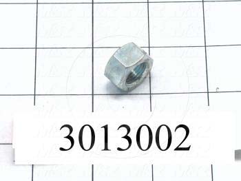 Nuts, Finish Hex, 1/2-20 Thread Size, Right Hand, Steel, Zinc