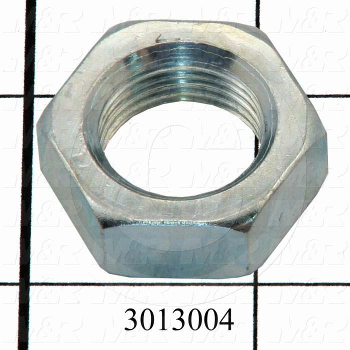 Nuts, Finish Hex, 1/4-20 Thread Size, Right Hand, Steel, Zinc