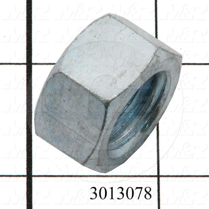 Nuts, Finish Hex, 3/4-10 Thread Size, Right Hand, Steel, Zinc