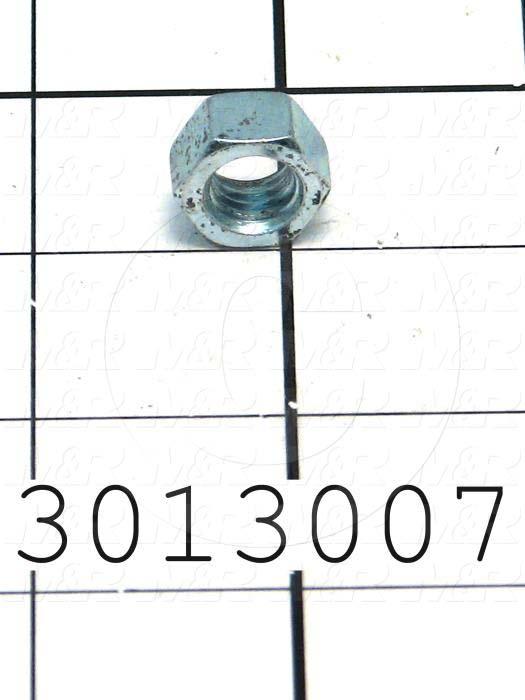 Nuts, Finish Hex, 3/8-16 Thread Size, Right Hand, Steel, Zinc