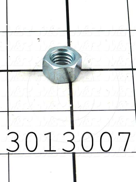 Nuts, Finish Hex, 3/8-16 Thread Size, Right Hand, Steel, Zinc