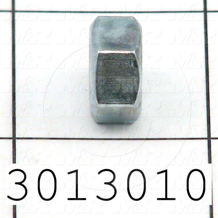 Nuts, Finish Hex, 5/16-18 Thread Size, Right Hand, Steel, Zinc