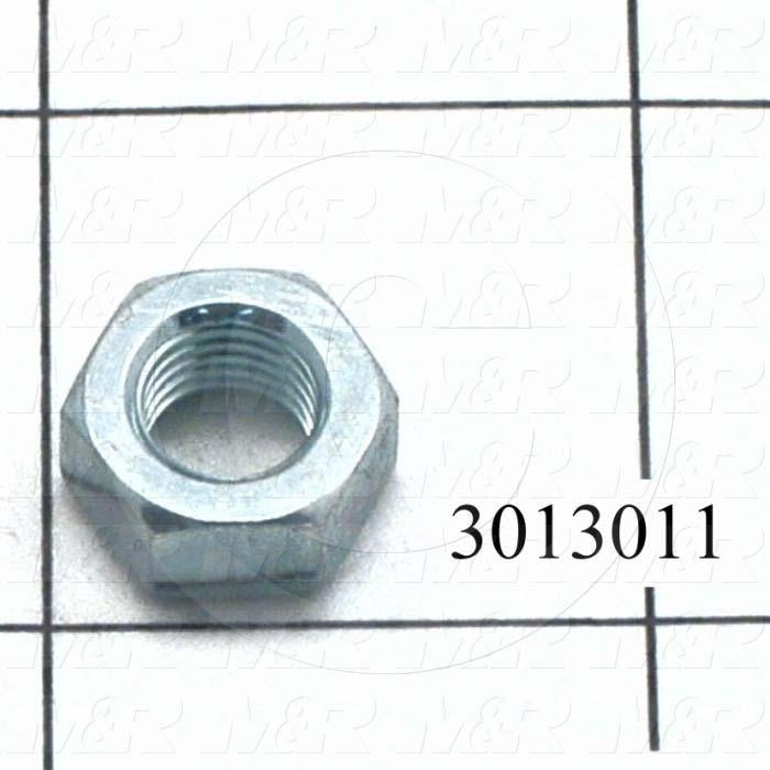 Nuts, Finish Hex, 5/16-24 Thread Size, Right Hand, Steel, Zinc