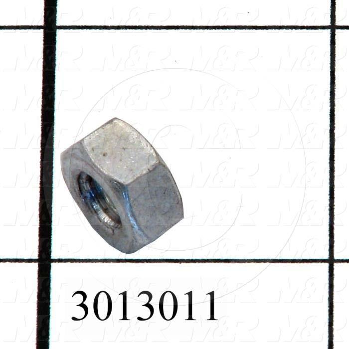 Nuts, Finish Hex, 5/16-24 Thread Size, Right Hand, Steel, Zinc