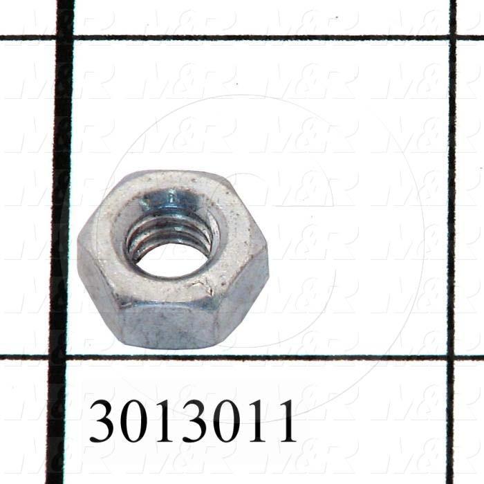 Nuts, Finish Hex, 5/16-24 Thread Size, Right Hand, Steel, Zinc