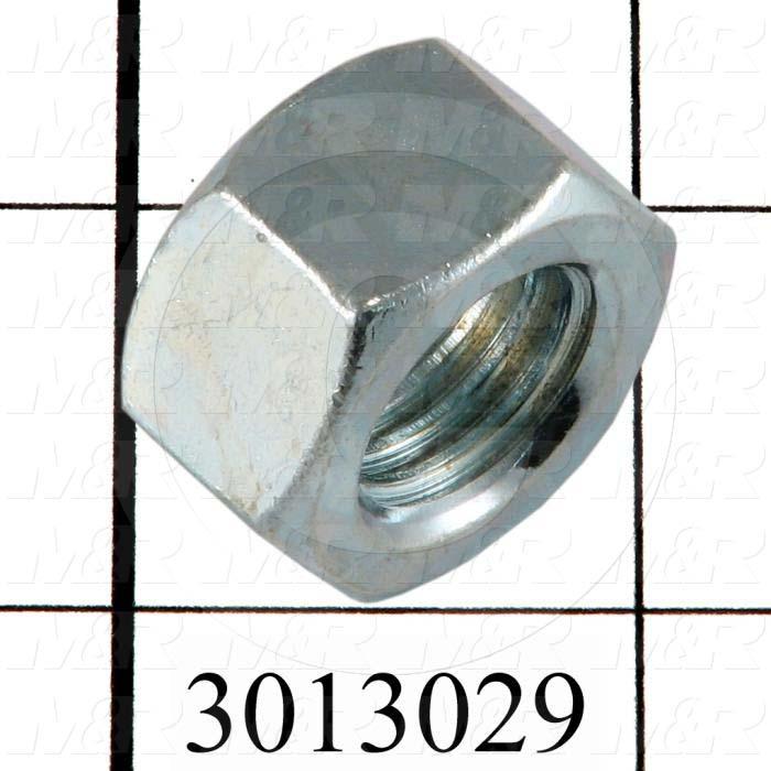 Nuts, Finish Hex, 5/8-11 Thread Size, Right Hand, Steel, Zinc