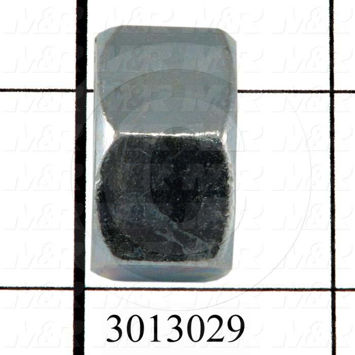 Nuts, Finish Hex, 5/8-11 Thread Size, Right Hand, Steel, Zinc