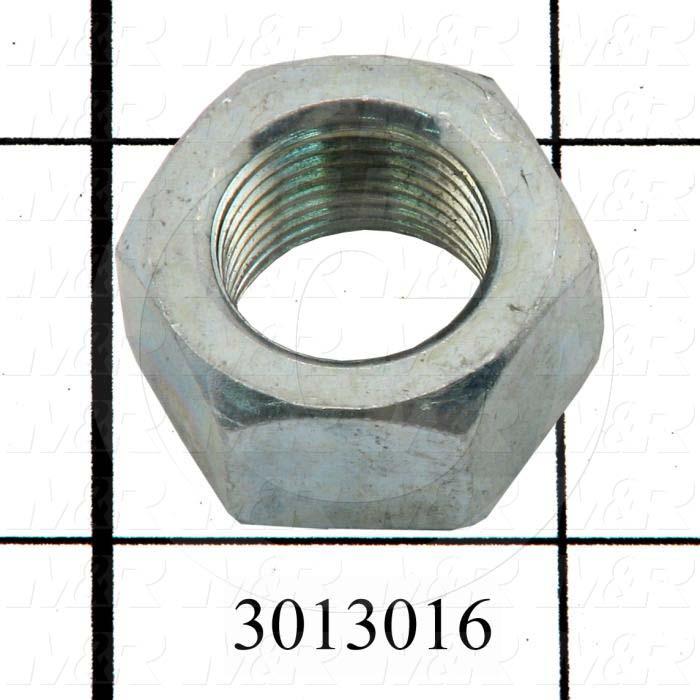 Nuts, Finish Hex, 5/8-18 Thread Size, Right Hand, Steel, Zinc