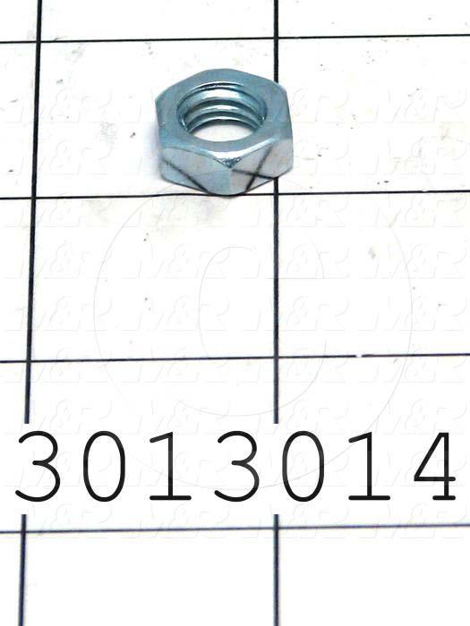 Nuts, Finish Hex Jam, 3/8-16 Thread Size, Right Hand, Steel, Zinc