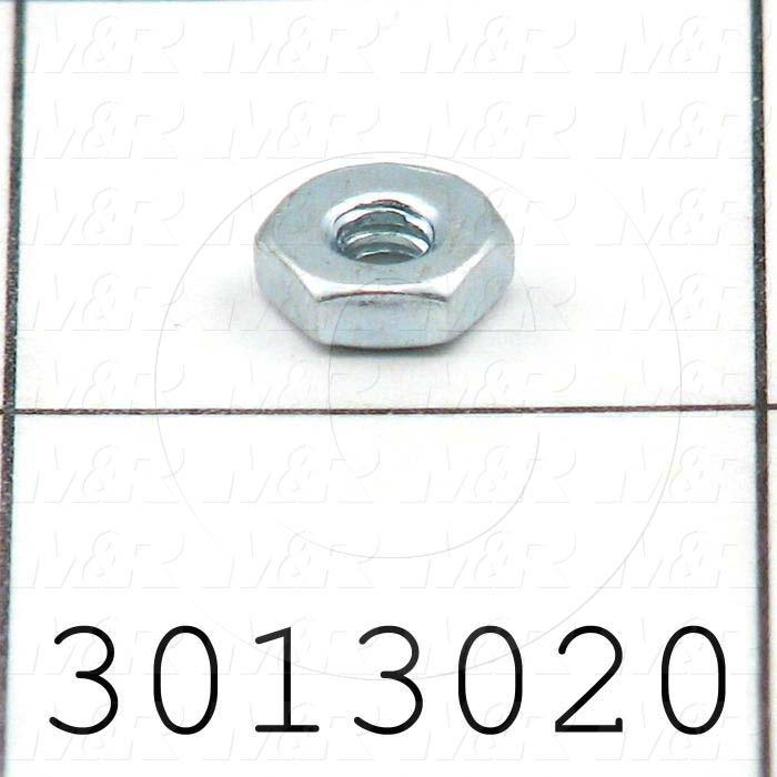 6-32 Kep 5/16 Hex Nuts – Alloy Steel Zinc Plated – 100 Pieces