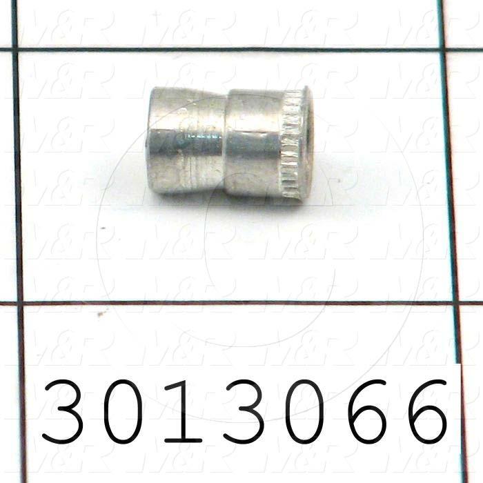 Nutsert, AT Type, Thread Size 8-32, Outside Diameter 0.264", Overall Length 0.390"