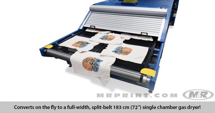 Sprint 3000 DHZ Gas Screen Printing Conveyor Dryer -  Dryer Outfeed