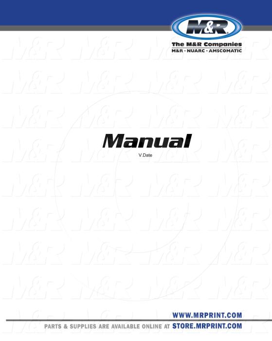 Owners Manual, Equipment Type : Economax II