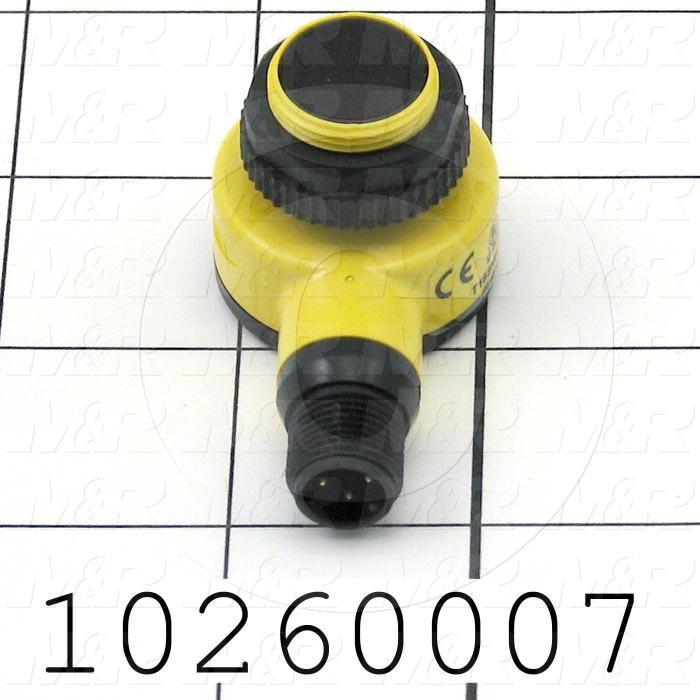 Photoeletric Sensor, 4mm threaded, Polarized ? Retro Reflective, 6' Sensing Range, NPN, 10-30VDC