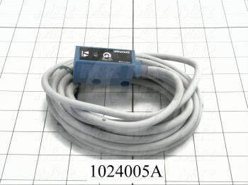 Photoeletric Sensor, 4mm threaded, Retro-reflective, 3m Sensing Range, NPN, 5m Cable