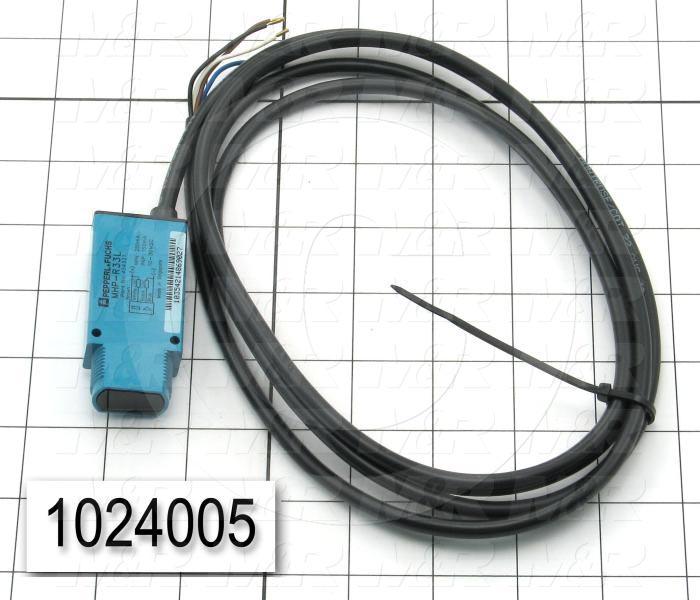 Photoeletric Sensor, 4mm threaded, Retro-reflective, 3m Sensing Range, NPN, 5m Cable
