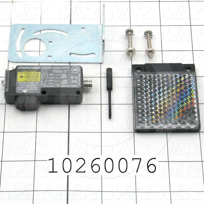 Photoeletric Sensor, Laser, 4mm threaded, 160ft/12in Sensing Range