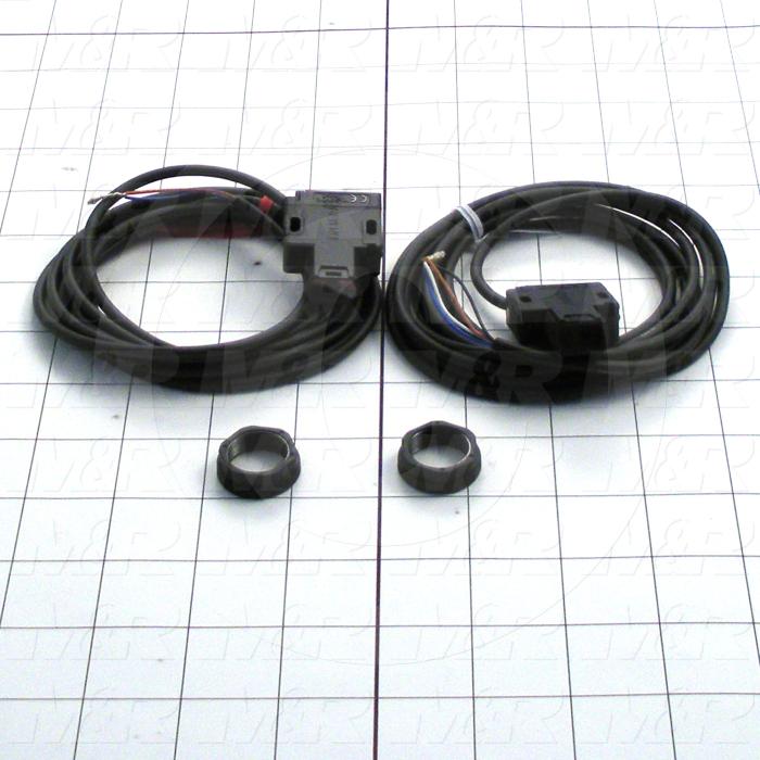 Photoeletric Sensor, Seft-Contained, 4mm threaded, Through-Beam, 20m Sensing Range, 10-30VDC