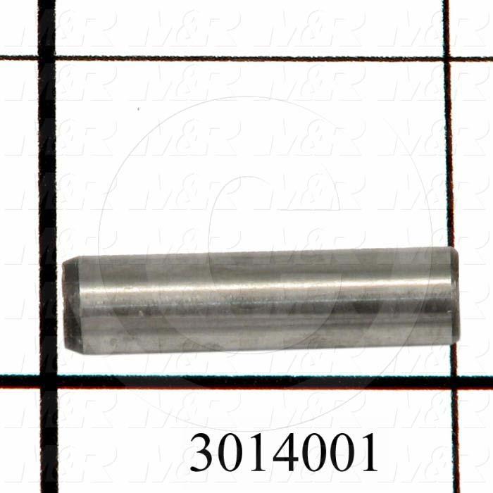 Pin, Dowel Pin, ANSI, 0.25 in. Diameter, 1.00" Overall Length, Alloy Steel Material