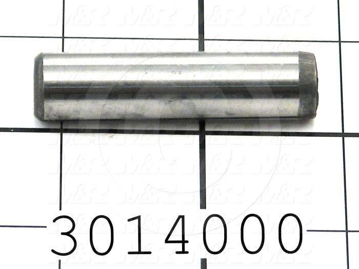 Pin, Dowel Pin, ANSI, 0.50 in. Diameter, 2.00 in. Overall Length, Steel Material, Plain Finish