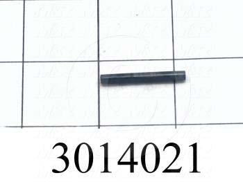 Pin, Spring Pin Slotted, ANSI, 0.13 in. Diameter, 1.13" Overall Length, Steel Material