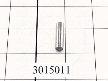 Pin, Standard Taper Pin, ANSI, 1.00" Overall Length, Steel Material, Note : Large End Diameter  0.094" (#5/0)