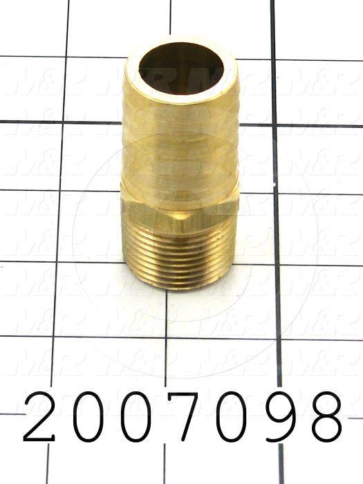 Pipe Fittings & Connectors, Adapter Thread - Pipe Type, Brass Material, A x B 3/4" ID x 3/4" NPT