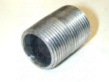 Pipe Fittings & Connectors, Adapter Type, Black Steel Material, A x B 3/4" NPT x 3/4" NPT
