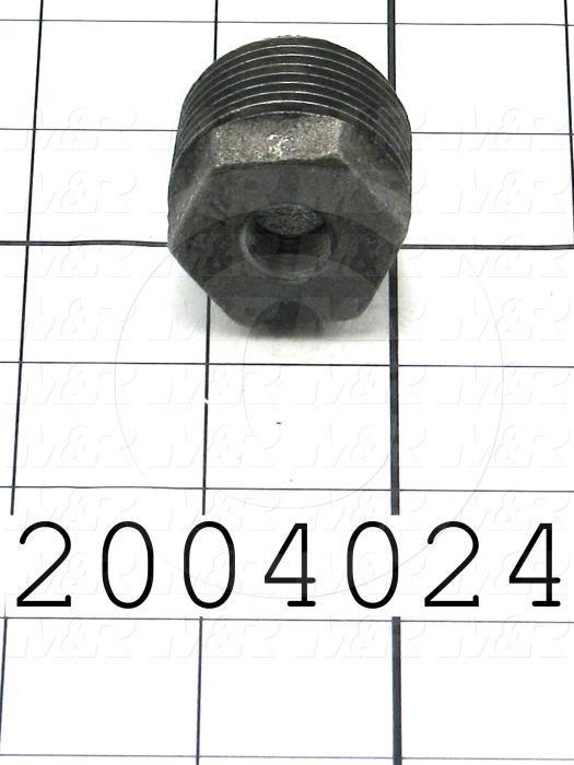 Pipe Fittings & Connectors, Hex Reducing Bushing Type, Galvanized Steel Material, 1"NPT x 1/4" NPT Male x Female