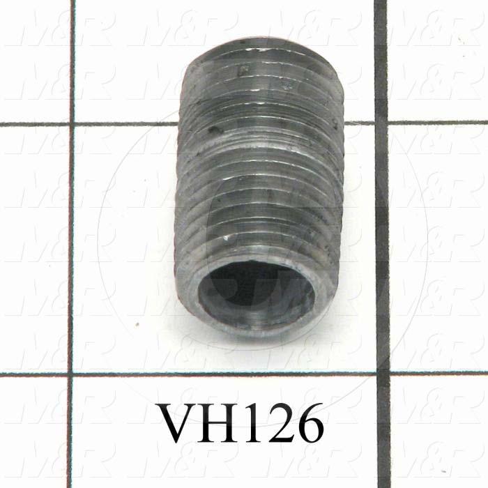 Pipe Fittings & Connectors, Nipple Type, 1/4" NPT Pipe Size, Close Pipe Length, Galvanized Steel Material