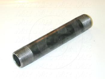 Pipe Fittings & Connectors, Pipe Threaded Both Ends Type, 3/4" NPT Pipe Size, 5.5" Pipe Length, Black Steel Material