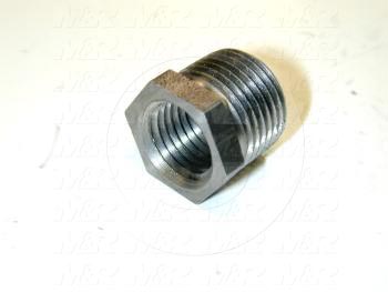 Pipe Fittings & Connectors, Reducing Bushing Type, Black Steel Material, 3/8" x 1/4" Male x Female