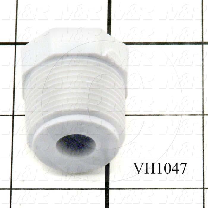 Pipe Fittings & Connectors, Reducing Bushing Type, PVC Material, 3/4"Npt X 1/4" Npt Male x Female