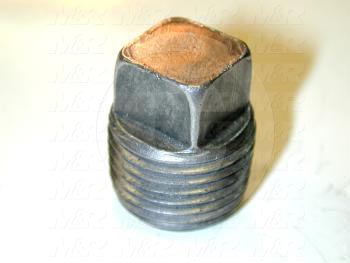 Pipe Fittings & Connectors, Square Head Plug Type, 1/2" NPT Pipe Size, Malleable Steel Material