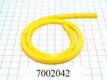 Plastic, Polycarbonate Material, 1/2" Width, 1/2" Hight, #40A Durometer Yellow