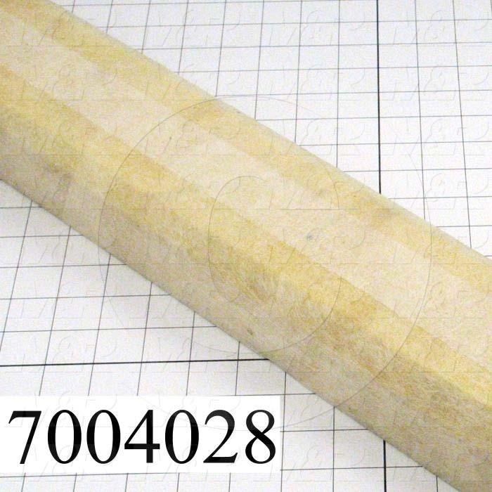 Plastic, Steel, Hardened Teeth Material, 2.00" Width, 4.00" Hight, 96.00" Legth, #6 Density Bevel Cut Encapsulated w/Glass