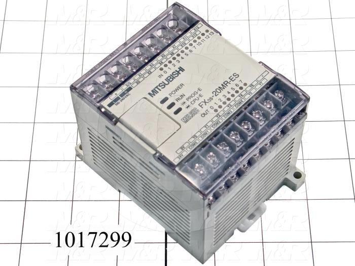 PLC, FX0S, 20 I/O, 12 Inputs, 24VDC Sink/Source, 8 Outputs, Relay