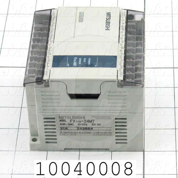 PLC, FX1N, 24 I/O, 14 Inputs, 10 Outputs, Transistor