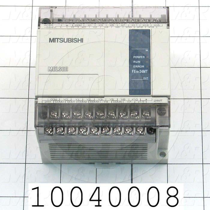 PLC, FX1N, 24 I/O, 14 Inputs, 10 Outputs, Transistor