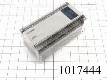 PLC, FX1N, 60 I/O, 36 Inputs, 24 Outputs, Relay