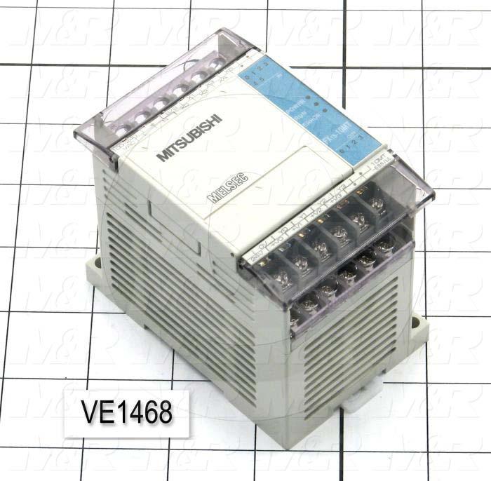 PLC, FX1S, 10 I/O, 6 Inputs, 24VDC Sink/Source, 4 Outputs, Transistor