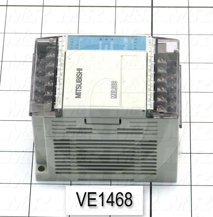 PLC, FX1S, 10 I/O, 6 Inputs, 24VDC Sink/Source, 4 Outputs, Transistor